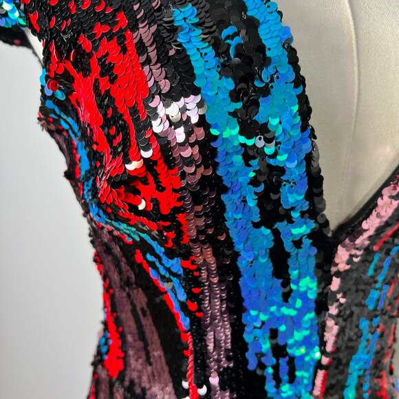 Dress The Population Sequin V-Neck Dress - Size XS - Picture 5 of 7